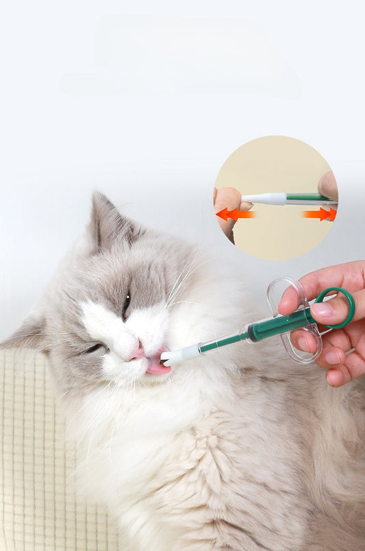 Pet water feeding drug injector