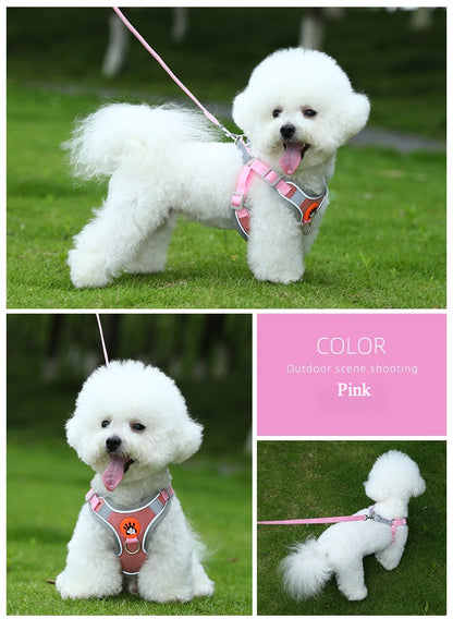 Dog vest leash