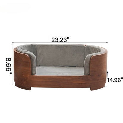 Solid wood pet nest