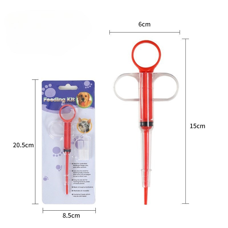 Pet water feeding drug injector