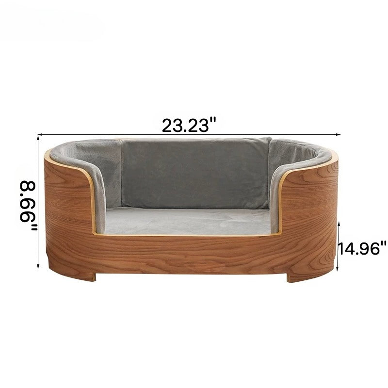 Solid wood pet nest