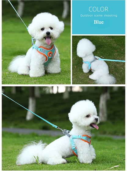 Dog vest leash