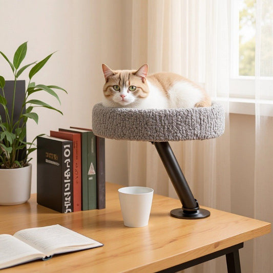 Hovering cat litter