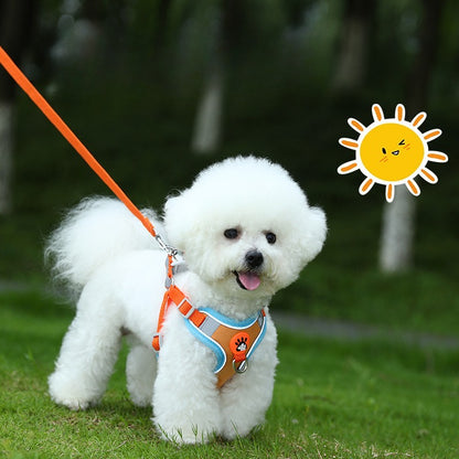 Dog vest leash