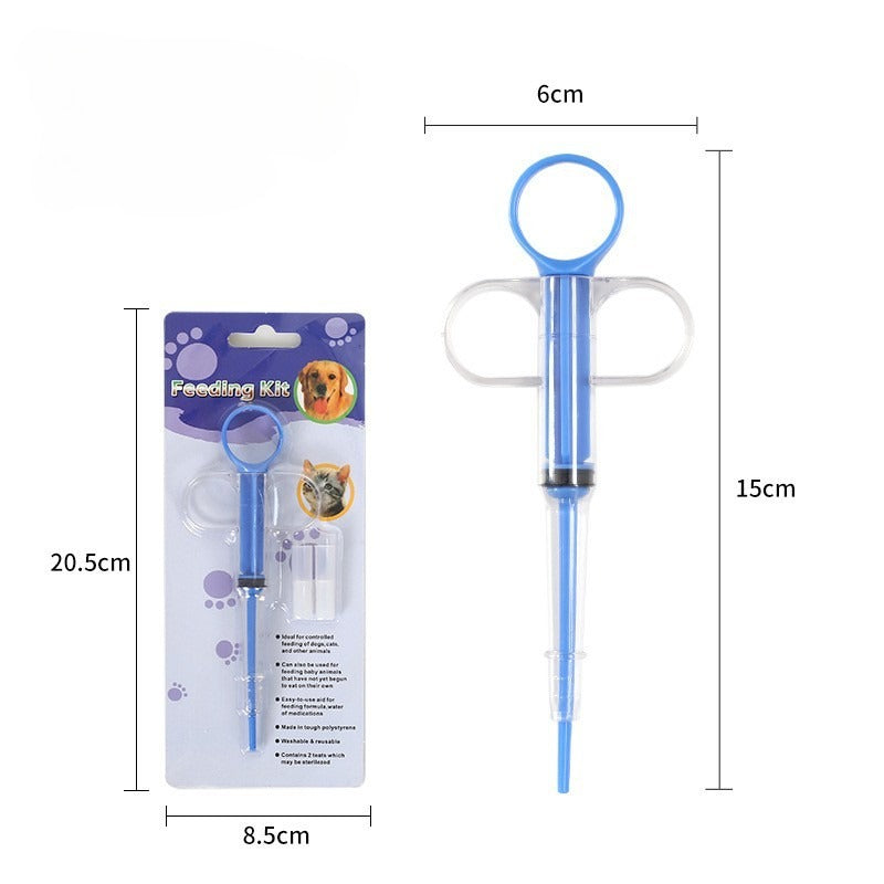 Pet water feeding drug injector