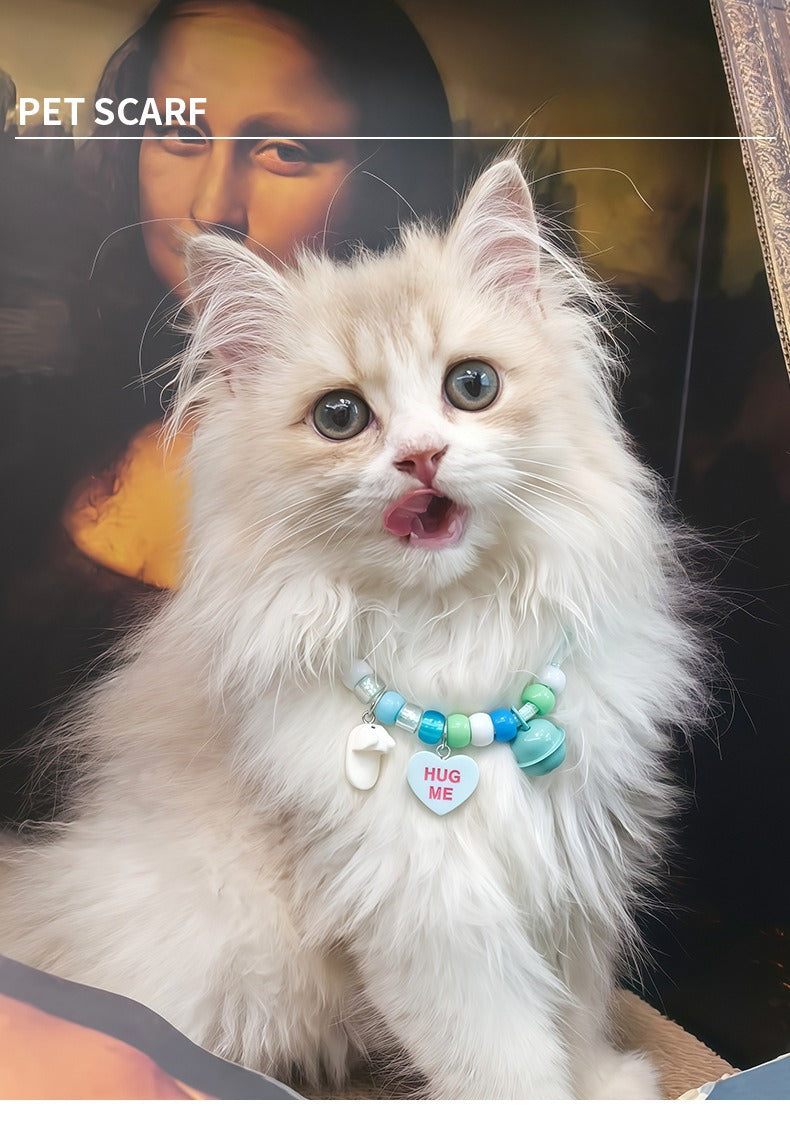 Pet beaded necklace