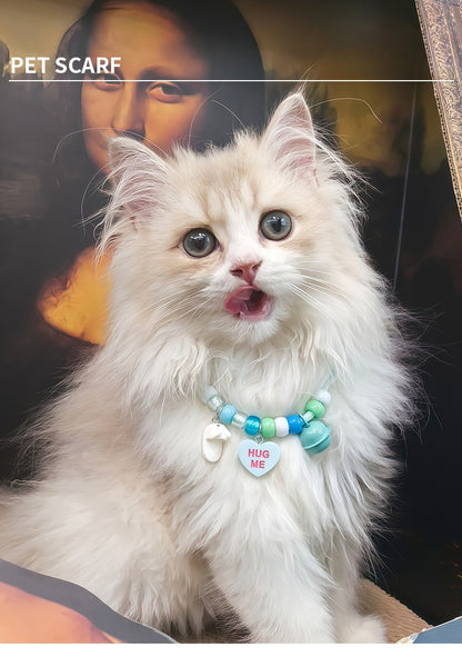 Pet beaded necklace